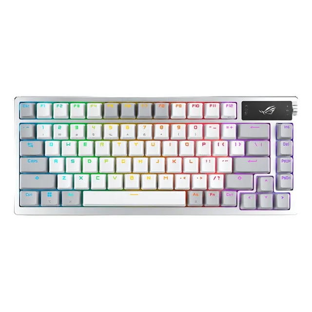 TECLADO ASUS ROG AZOTH M701 BLANCO RGB QWERTY US IDIOMA INGLÉS US
