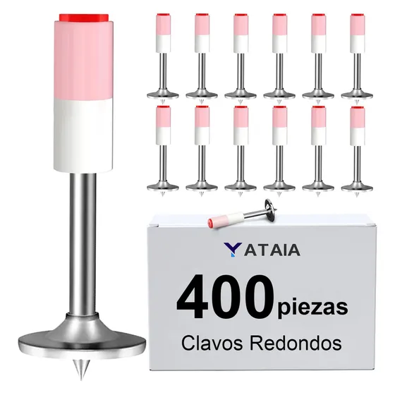 Yataia 400 Piezas Clavos para Pistola Redondos 16 mm