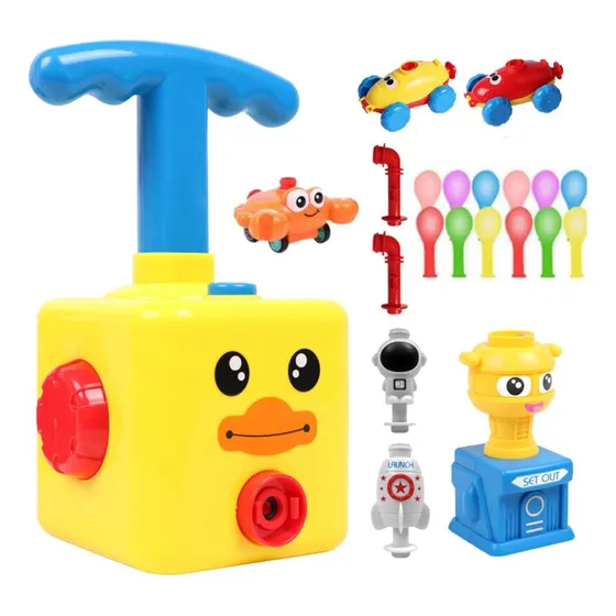 Bombín Lanzador De Auto Inflador Globo Sin Bpa Para Niño Color Pato Sy646b-12