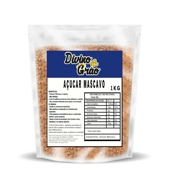 Açúcar Mascavo 1kg - Premium