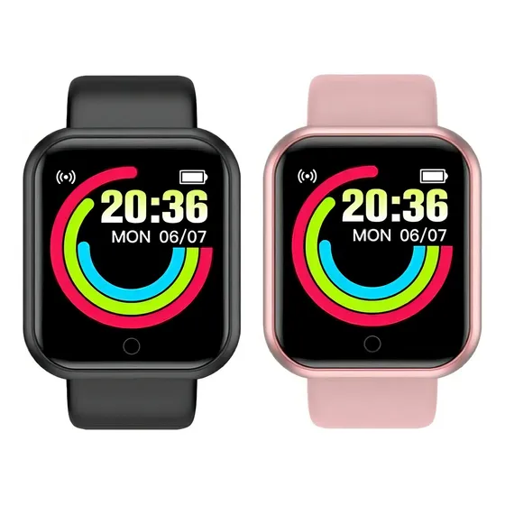 Relógio Smartwatch D20 Kit Casal Pro 54interface + Película