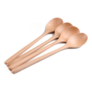 Cuchara Pequeña De Madera, 4 Cucharas De Miel, Mango Largo Cuchara Pequeña De Madera, 4 Cucharas De Miel, Mango Largo
