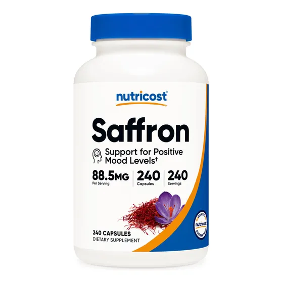 Suplemento Nutricost Extracto De Azafrán 88,5 Mg 240 Cápsula