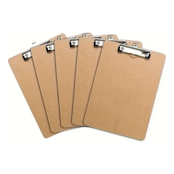 Pack 6 Tabla De Apoyo Portapapeles Madera Tamaño A4 Oficina