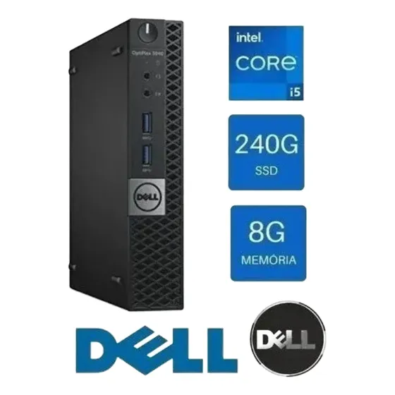 Mini Pc Dell Optiplex 3040 Core I5 6a Ger, 8gb, 240gb Ssd Bi