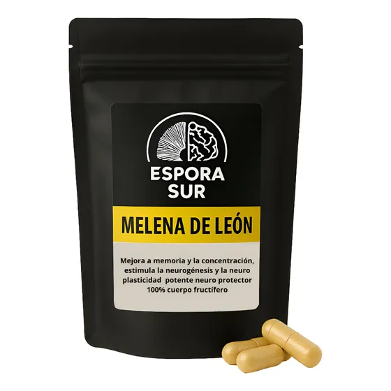 Melena De Leon - Hongo Adaptogeno - 60 Capsulas