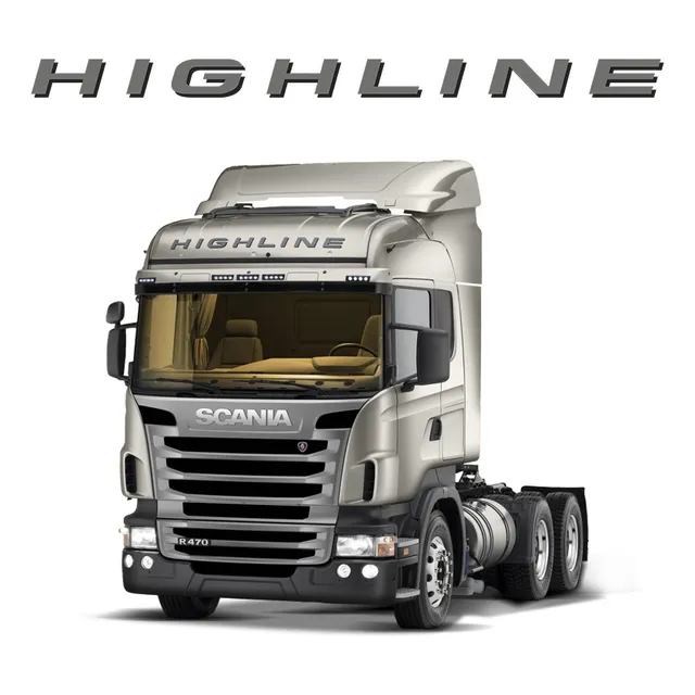 Faixa Highline Scania Adesivo Quebra-sol Teto Mod Original
