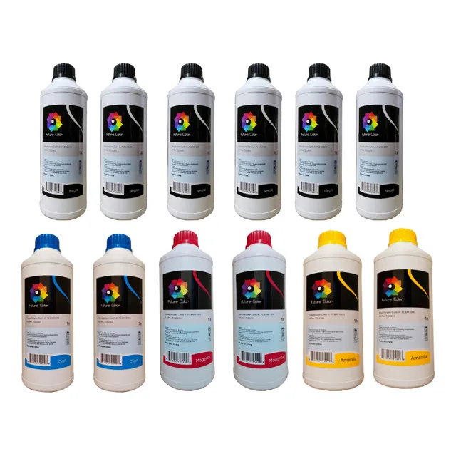12 Tinta Litro Uso Dye Epson Hp Brot Canon   