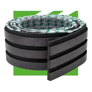 Painel Ripado Eva Laminado Autocolante Meu Rodapé  Linha Urban 2,5m Preto Black/preto