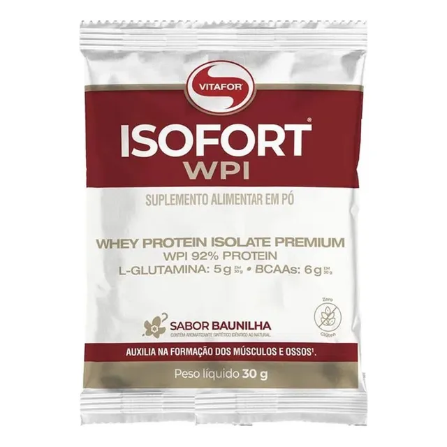 Isofort - Sachê 30g - Vitafor Os Sabores Sabor Baunilha