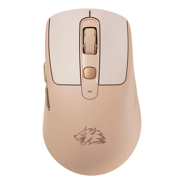 Free Wolf A3 Inalámbrico Bluetooth Ratón De Modo Dual Portátil Recargable Bass Office Gaming Mouse Color Rosa