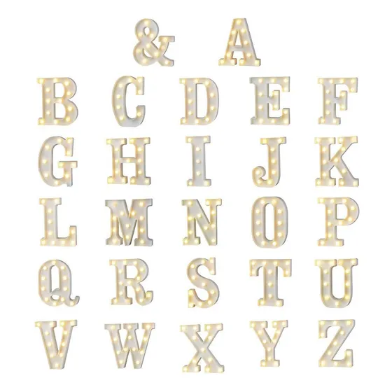 Letra Led 16 Cm Deco Luz Cálida Estoykuku