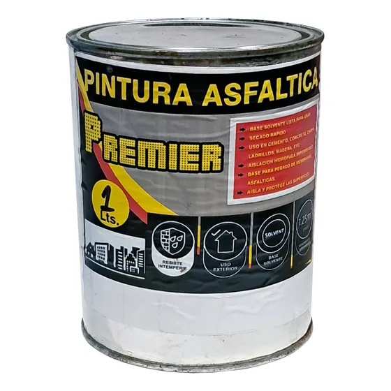 Pintura Asfaltica Isofox 1 Litro Base Solvente Cts