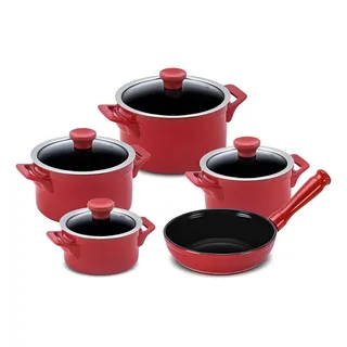 Conjunto De Panelas Cerùmica 5 Pçs Clear Pomodoro Ceraflame Conjunto De Panelas Cerùmica 5 Pçs Clear Pomodoro Ceraflame