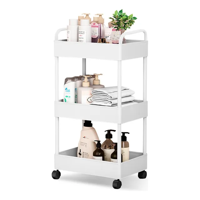 Carrito Organizador 3 Niveles Con Ruedas Para Baño Ay8