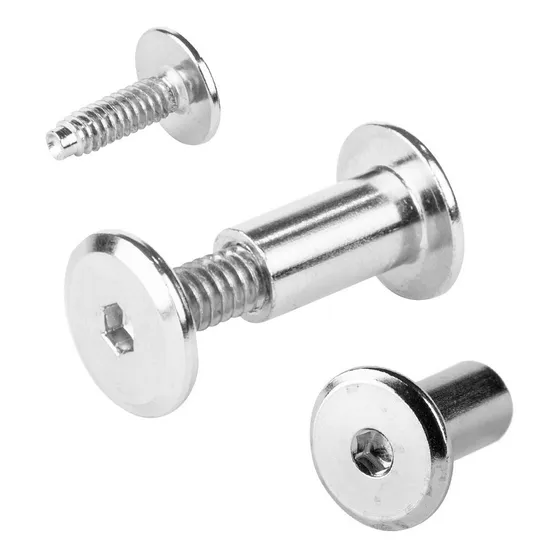 Tornillo Conector Tuerca Union Muebles 2cm X 1/4 100pzs