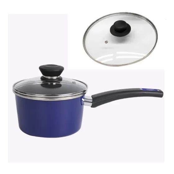Olla Hervidor Cazo 18cm En Acero De Carbono C/tapa Marina 