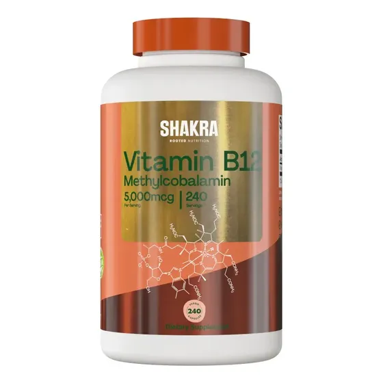 Shakra Vitamina B12 5000mcg 240 Capsulas Natural | Cuotas sin interés