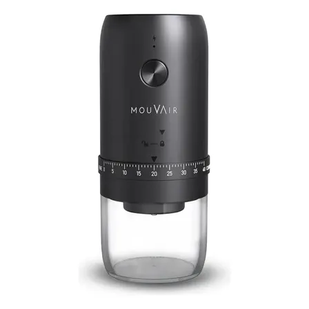 Molinillo De Café Eléctrico Mouvair Muelas Cónicas Negro