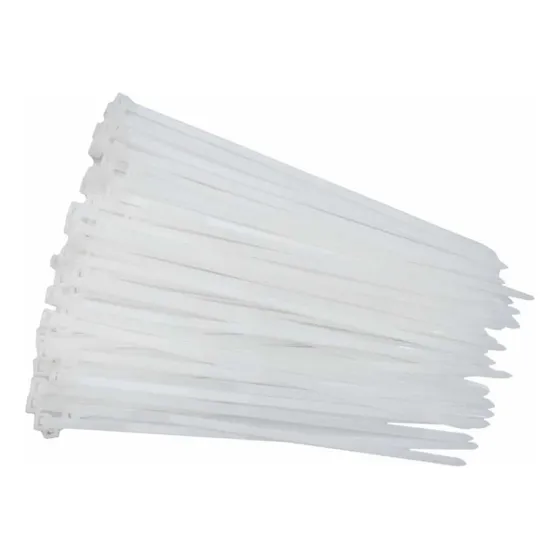 Abraçadeira Em Nylon 3,6 X 250mm C/100un- Branca