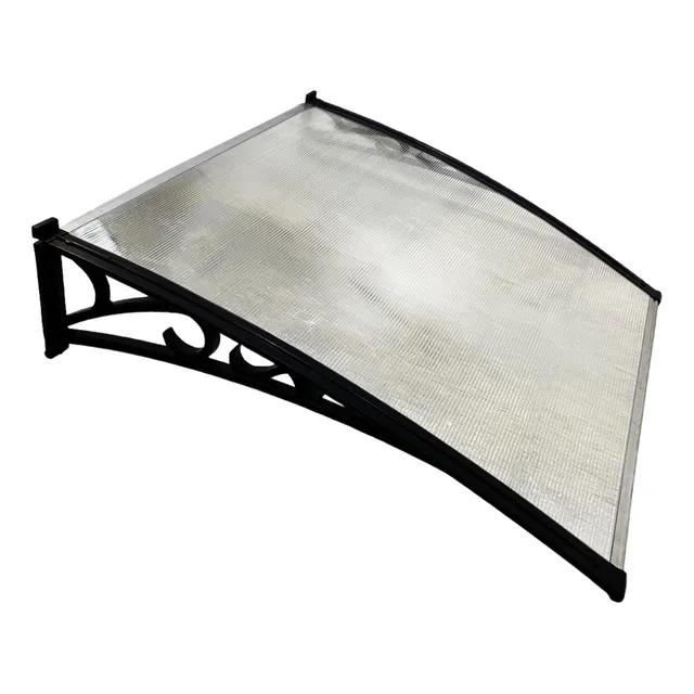 Alero De Policarbonato 100x70 Cm Cristal Puertas Y Ventanas