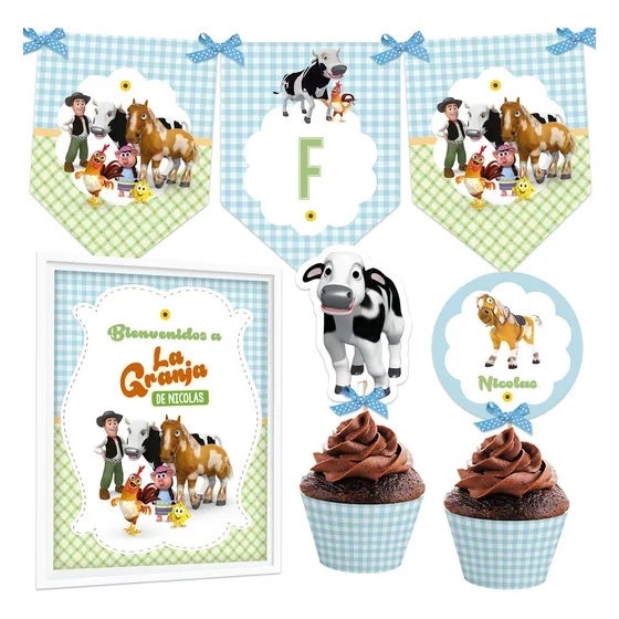Kit Imprimible La Granja De Zenón Cumpleaños, Personalizado