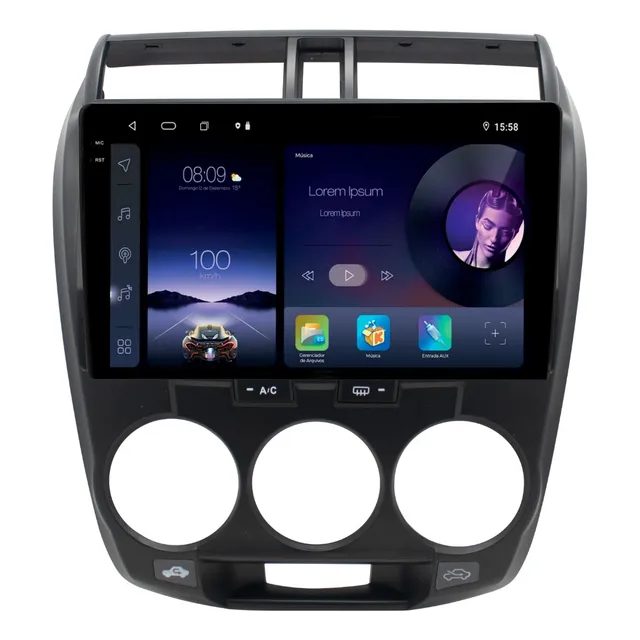 Multimídia Adak Iplay G2 Honda City 2008 A 2014 2ram 64gb 10