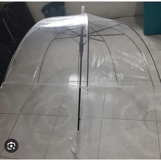 Paraguas Transparente En Forma De Hongo Kawuaii
