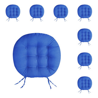 Kit 08 Futon Redonda 9 Furos Assento De Cadeira 40x40 Cm Kit 08 Futon Redonda 9 Furos Assento De Cadeira 40x40 Cm