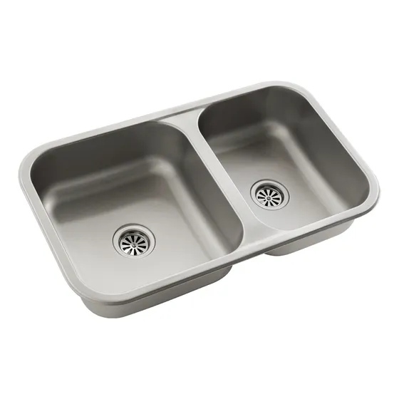 Bacha Cocina Mi Pileta 105ec Doble Acero 430 64x37x15