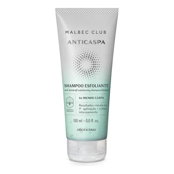 O Boticario Malbec Club Shampoo Esfoliante Anticaspa 150ml