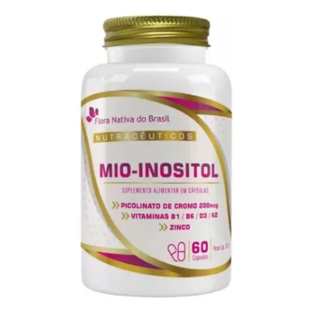 Mio Inositol 60 Cápsulas - Flora Nativa Sabor Sem sabor