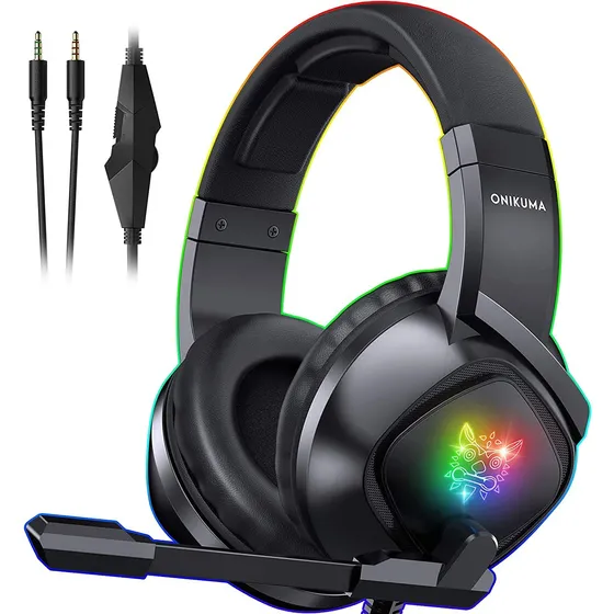 Audífono Onikuma K19 Gamer Con Micrófono Para Pc, Ps4, Ps5