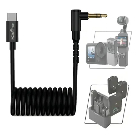 Cabo Adaptador de Áudio USB-C para P2 3,5mm TRS transferCON iPhone 16