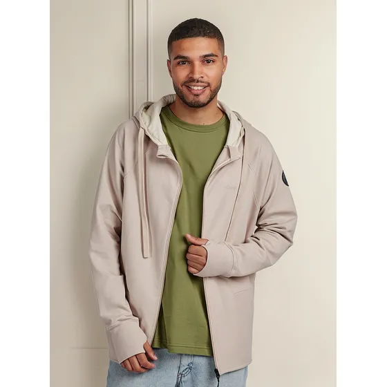 Hoodie Hoseg  Full Zipper Wheat Hombre