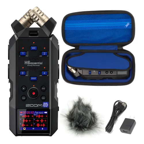 Zoom Handy Recorder H6 Black Finish 6-track Portátil Cor Preto