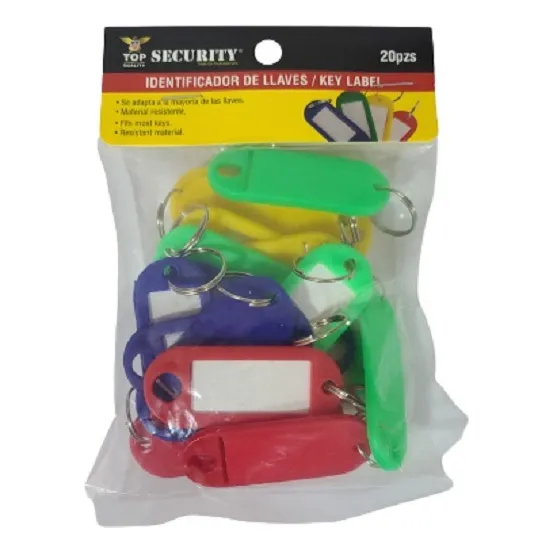 Llaves Identificador Marca Llave Security Pack 20 Pzas