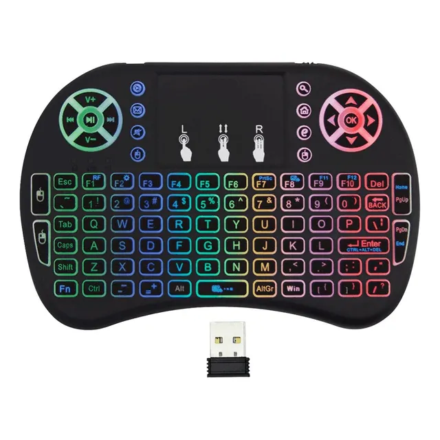 Mini Teclado Inalámbrico Para Smart Tv- Tv Box- Pc- Laptop