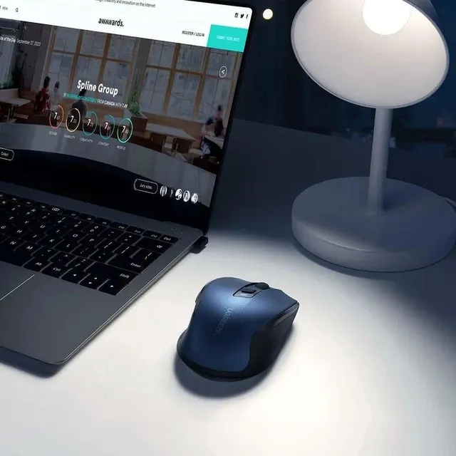 Mouse Inalambrico Bluetooth 5.0 Ergonomico Usb Azul Ugreen
