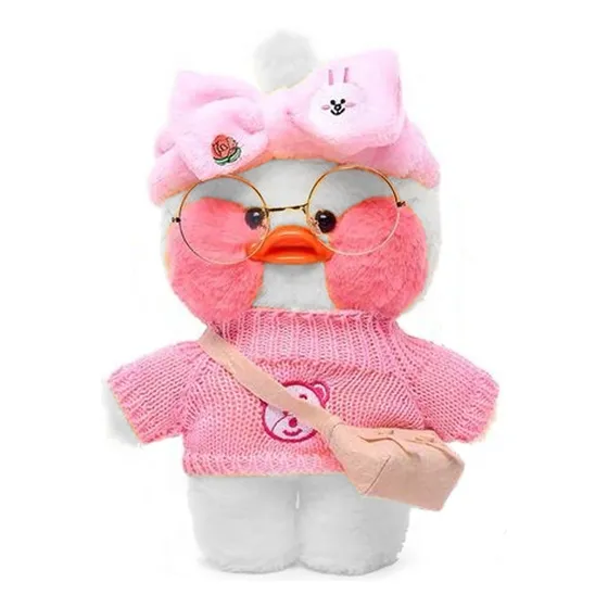 Peluche Lalafanfan Pato Kawaii Aesthetic Sweater Rosa