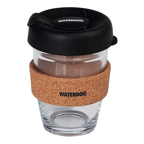 Vaso Doble Pared Waterdog Capuchino12 350ml Negro