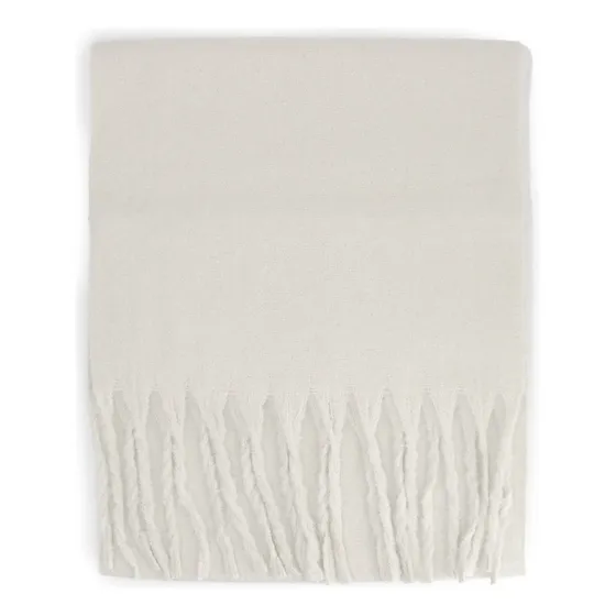 Bufanda Alpaca Lisa Colores Gris Liso Unica