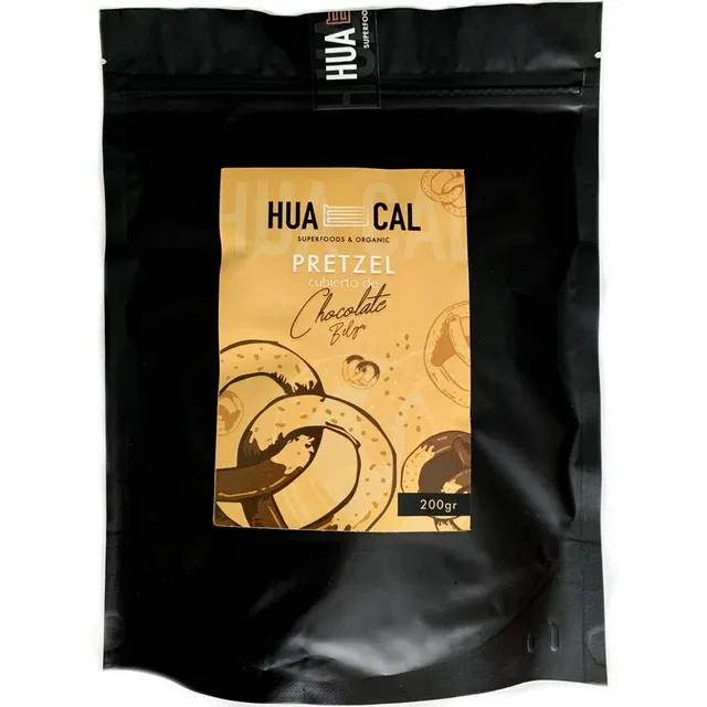 Pretzels Con Chocolate Belga 200gr - Alta Calidad - Huacal