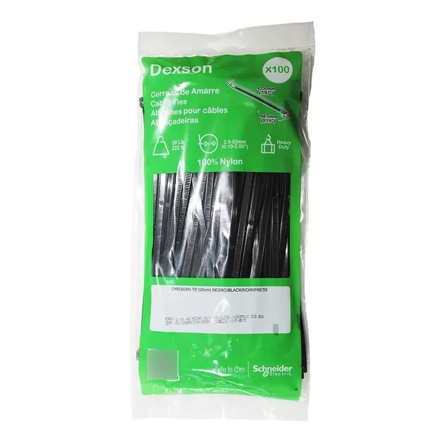 Amarras De Sujeción Dexson 100u Desde 20cm Varias Medidas 