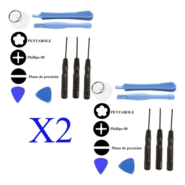 Kit Destornilladores iPhone 4 5 6 7 iPod Samsung