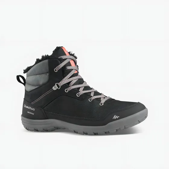 Botas Cálidas Impermeables Senderismo Nieve - Sh100 Warm - M Color Negro