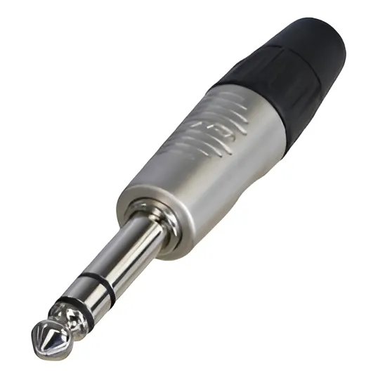 Ficha Neutrik Rp3c Plug Stereo De Metal Color Plateado
