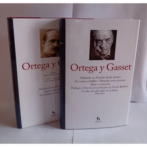 Lote X 2 Libros Ortega Y Gasset - Gredos- Tapa Dura