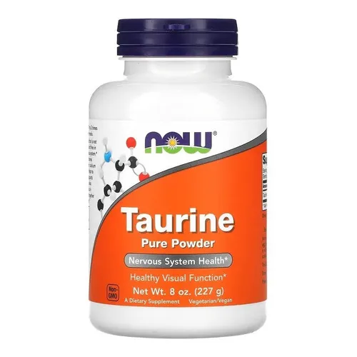 Now Foods, Taurina Pura En Polvo, 227 G (8 Oz) Sabor Sin Sabor