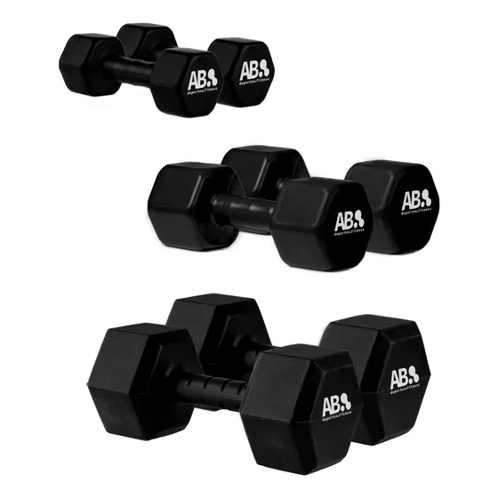 Kit Mancuernas Pesas X Par 1kg 2kg 3kg Ab Fitness 12k Total